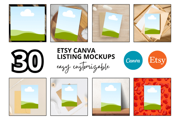 30 Paper Etsy Mockups Templates: Elevate Your Digital Shop Presentations