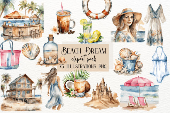 Beach, Ocean, Summer Clipart: Elevate Your Visual Design