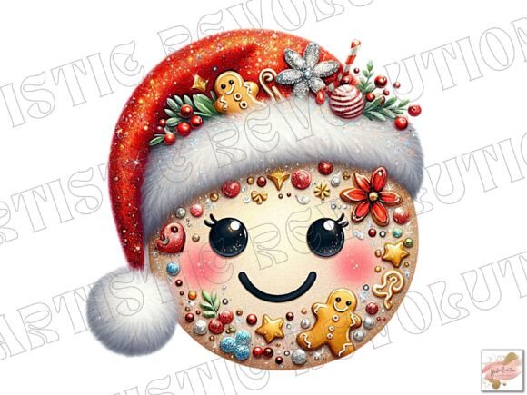 Christmas Smiley Face PNG: A Festive Design Asset