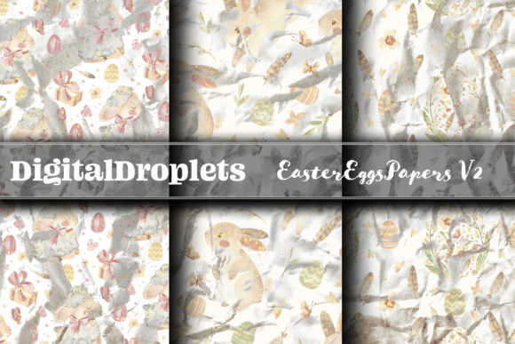 Easter Eggs Papers Vol. 2: Free Textured Design Assets