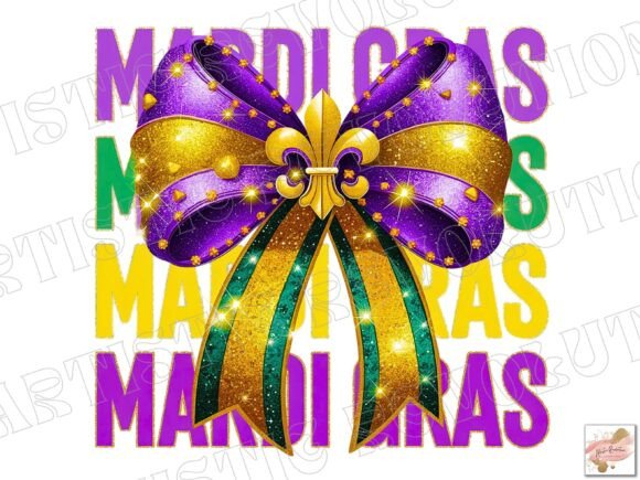 Elevate Your Designs with Mardi Gras Coquette & Fleur De Lis PNG