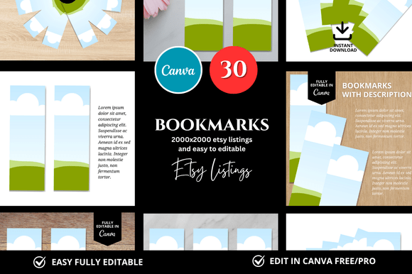 Elevate Your Etsy Shop with Professional Bookmark Mockups