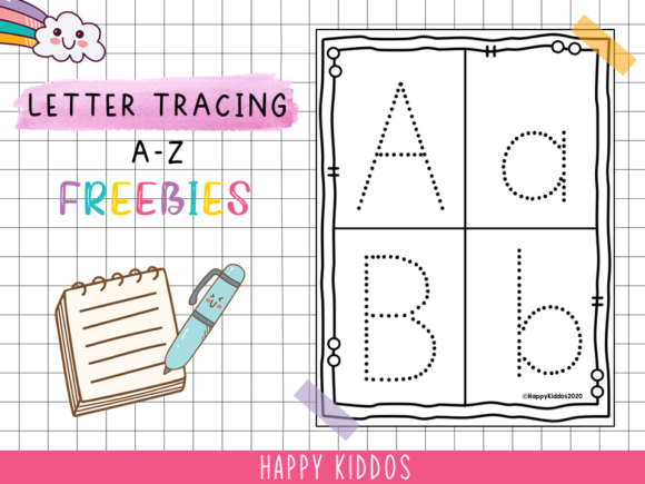 Free Letter Tracing A-Z Worksheets for Creative Designers