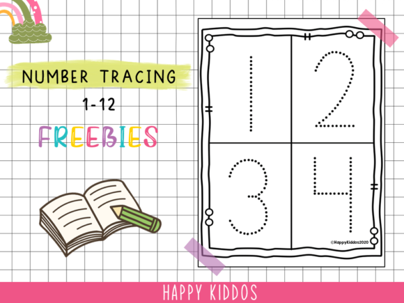 Free Number Tracing Worksheets: Creative Design for Education