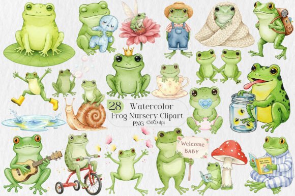 Frog Nursery Clipart Sublimation: A Designer's Guide