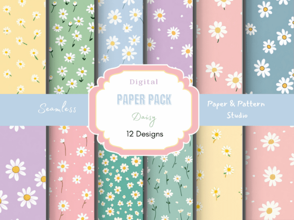 Pastel Daisy Seamless Pattern: A Fresh Design Asset